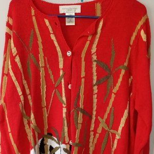 Susan Bristol Sweater..1x..Panda